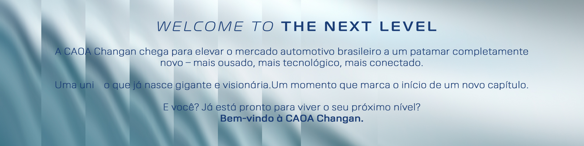 banner Welcome to the next level